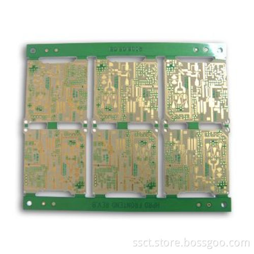 High-frequency PCB with Two Layers, Made of Teflon